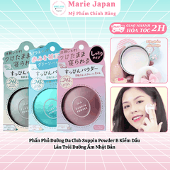 Phấn Phủ Dưỡng Da Club Suppin Powder B Kiềm Dầu Lâu Trôi Dưỡng Ẩm Hương Hoa Trắng Nhật Bản Hộp 12g