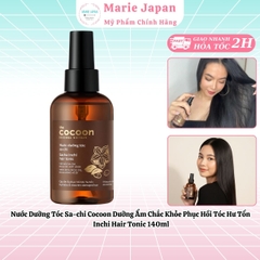 Nước Dưỡng Tóc Sa-chi Cocoon Dưỡng Ẩm Chắc Khỏe Phục Hồi Tóc Hư Tổn  Inchi Hair Tonic 140ml