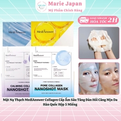 Mặt Nạ Thạch MediAnswer Collagen Cấp Ẩm Sâu Tăng Đàn Hồi Căng Mịn Da Hàn Quốc Hộp 5 Miếng