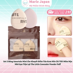 Set 2 Bông Amortals Mini Che Khuyết Điểm Tán Kem Nền Chi Tiết Mềm Mịn Nhỏ Gọn Tiện Lợi The Little Concealer Powder Puff