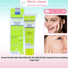 Serum Floslek Giảm Mụn Kiền Dầu Se Lỗ Chân Lông Anti Acne Soothing Tuýp 50ml