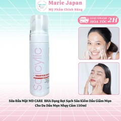 Sữa Rửa Mặt MD CARE  BHA Dạng Bọt Sạch Sâu Kiềm Dầu Giảm Mụn Cho Da Dầu Mụn Nhạy Cảm 150ml