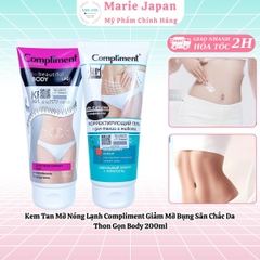 Kem Tan Mỡ Nóng Lạnh Compliment Giảm Mỡ Bụng Săn Chắc Da Thon Gọn Body Nga 200ml