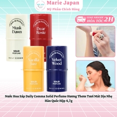 Nước Hoa Sáp Daily Comma Solid Perfume Hương Thơm Tươi Mát Dịu Nhẹ Hàn Quốc Hộp 4,7g