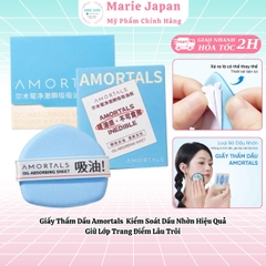 Giấy Thấm Dầu Amortals  Kiểm Soát Dầu Nhờn Hiệu Quả Giữ Lớp Trang Điểm Lâu Trôi
