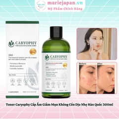 Toner Caryophy 3in1 Portulaca Cấp Ẩm Giảm Mụn Không Cồn Dịu Nhẹ Hàn Quốc 300ml