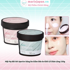 Mặt Nạ Đất Sét Aperire Băng Lạnh Sáng Da Giảm Dầu Se Khít Lỗ Chân Lông Be Frozen Pore Mask Hàn Quốc 120g