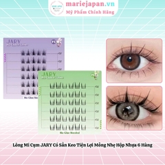 Lông Mi Cụm JARY Pro Cluster Lashes Có Sẵn Keo Tiện Lợi Mỏng Nhẹ Hộp Nhựa 6 Hàng