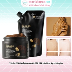 Tẩy Da Chết Body Cocoon Cà Phê Đắk Lắk Làm Sạch Sáng Da Coffee Body Polish