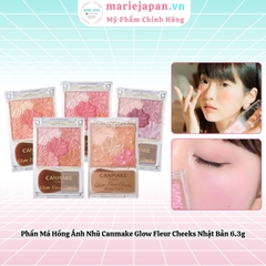Phấn Má Hồng Ánh Nhũ Canmake Glow Fleur Cheeks Nhật Bản 6.3g