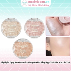 Highlight Dạng Kem Canmake Munyutto Bắt Sáng Ngọc Trai Siêu Mịn Lâu Trôi Nhật Bản 3.8g