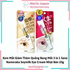 Kem Mắt 3 in 1 Sana Nameraka Soymilk Eye Cream Nhật  Bản