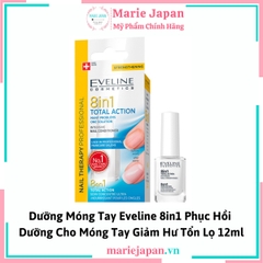 Dưỡng Móng Tay Eveline 8in1 Total Action Nail Therapy Lọ 12ml