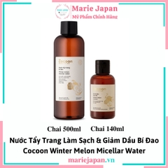 Nước Tẩy Trang Làm Sạch Bí Đao Cocoon Winter Melon Micellar Water