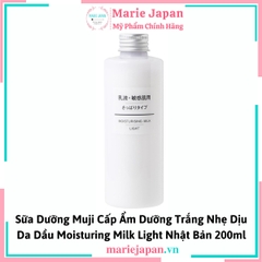 Sữa Dưỡng Trắng Muji Da Dầu Moisturing Milk Light Nhật 200ml