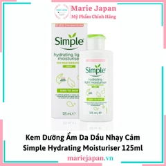 Kem Dưỡng Ẩm Da Dầu Nhạy Cảm Simple Hydrating Moisturiser 125ml