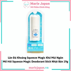 Lăn Đá Khoáng Squeeze Magic Khử Mùi Ngăn Mồ Hôi Nhật  19g