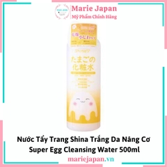 Nước Tẩy Trang Shinas Super White Egg Cleansing Water Chai 500ml
