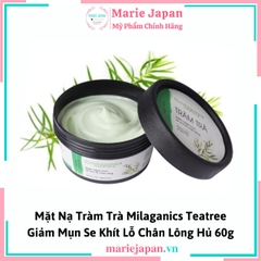 Mặt Nạ Tràm Trà Milaganics Teatree Giảm Mụn Se Khít Lỗ Chân Lông 60g