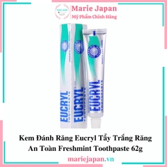 Kem Đánh Răng Eucryl Trắng Răng An Toàn Freshmint Toothpaste 62g