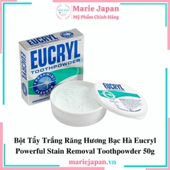 Bột Tẩy Trắng Răng Eucryl Toothpowder Powerful Stain Removal Hộp 50g