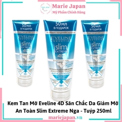 Kem Tan Mỡ Eveline 4D Slim Extreme Professional Tuýp 250ml