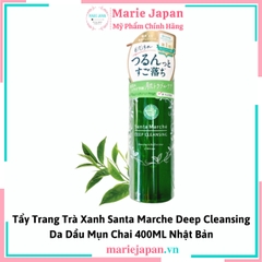 Tẩy Trang Trà Xanh Santa Marche Deep Cleansing Da Dầu Mụn Nhật - 400ML
