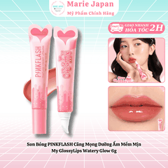 Son Bóng PINKFLASH Căng Mọng Dưỡng Ẩm Mềm Mịn My GlossyLips Watery Glow 6g
