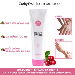 Dưỡng Thể Cathy Doll Ready 2 Whitener Body Lotion Thái Lan Tuýp 150ml