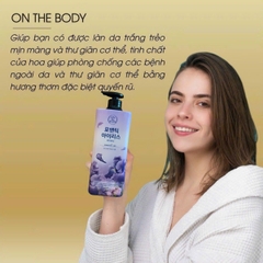 Sữa Tắm Hương Nước Hoa On The Body Dưỡng Ẩm Thơm Lâu Hàn Quốc 900g