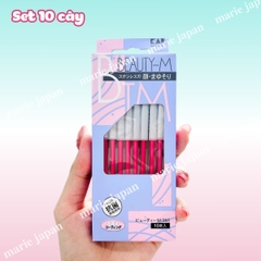 Dao Cạo Lông Mặt Kai S Select Beauty M 742 Thép Không Gỉ Tiện Lợi An Toàn Nhật Bản Set 5 Cây