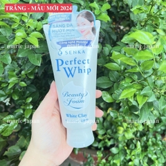 Sữa Rửa Mặt Tạo Bọt Senka Perfect Whip Sáng Da Làm Sạch Sâu 120g Chính Hãng