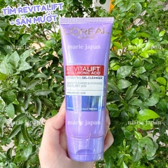 Sữa Rửa Mặt L'Oreal Paris Revitalift Hyaluronic Acid /Glycolic-Bright Glowing Daily Cleanser Foam Làm Sạch Sâu Cấp Ẩm Sáng Da Pháp - Tuýp 100ml