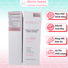 Dưỡng Thể Whisis Ban Ngày Premium Collagen Whitening UV SPF50 Tuýp 200ml