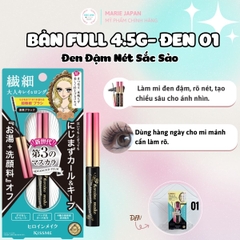 Mascara Kiss Me Heroine Make Dạng Màng Film Micro Brush Chống Trôi Siêu Bền Dày Cong Mi Tự Nhiên Nhật Bản