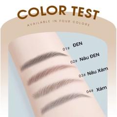 Chì Xé Kẻ Mày Hai Đầu WODWOD Phẩy Sợi Siêu Mảnh 1mm Chống Nước Lâu Trôi Makeup Chuyên Nghiệp