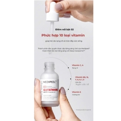 Serum Medi Peel Glutathione 6000 Dưỡng Trắng Cấp Ẩm White Ampoule Mẫu Mới Hàn Quốc 30ml