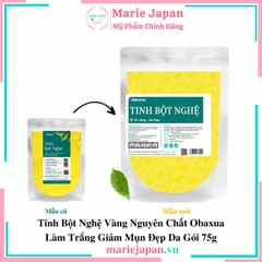 Tinh Bột Nghệ Vàng Nguyên Chất Obaxua Làm Trắng Giảm Mụn Đẹp Da Gói 75g