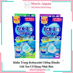 Khẩu Trang Kobayashi Chống Khuẩn Giữ Ấm Cổ Họng Nhật Bản
