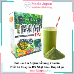 Bột Rau Củ Aojiru Bổ Sung Vitamin Chất Xơ En.zyme DX Nhật Bản - Hộp 24 gói