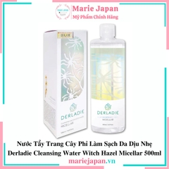 Nước Tẩy Trang Derladie Micellar Cleansing Water With Hazel Chai 500ml