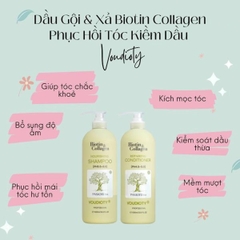 Set Dầu Gội Xả Biotin Collagen Giảm Rụng Phục Hồi Tóc Hư Tổn