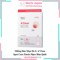 Miếng Dán Mụn Dr.G A'Clear Spot Cure Patch 39pcs Hàn Quốc