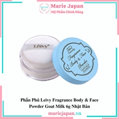 Phấn Phủ Leivy Fragrance Body & Face Powder Goat Milk 6g Nhật Bản