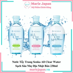 Nước Tẩy Trang Senka All Clear Water - XANH LÁ GIẢM DẦU Chai 230ml