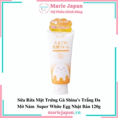 SRM Shinas Super White Egg Facial Wash Nhật Bản Tuýp 120g