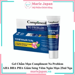 Gel Chấm Mụn Compliment No Problem AHA BHA PHA Giảm Sưng Viêm Ngăn Mụn 25ml Nga