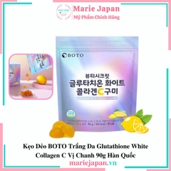 Kẹo Dẻo BOTO Trắng Da Glutathione White Collagen C Vị Chanh 90g Hàn Quốc