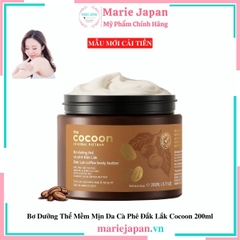 Bơ Dưỡng Thể Cà Phê Đắk Lắk COCOON Hũ 200ml