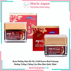 Kem Dưỡng My Gold Korea Red Ginseng - WHITE CREAM NGÀY Hũ 50ml